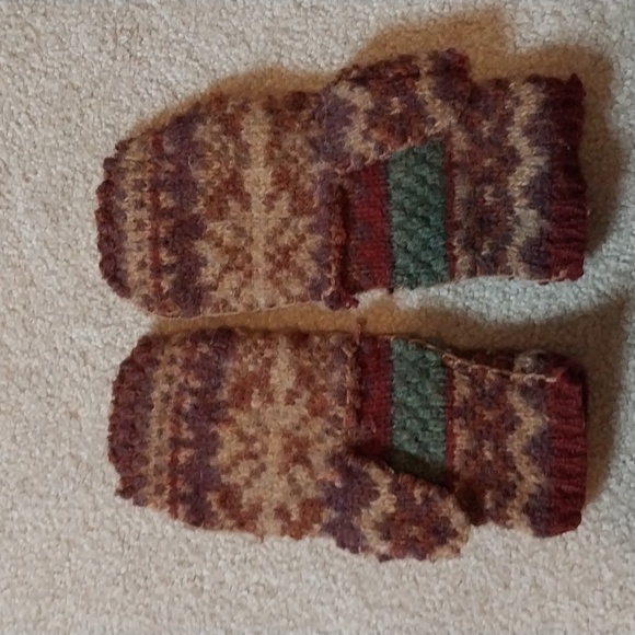 Handmade wool mittens - Picture 2 of 5